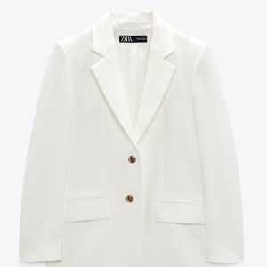 Zara brand new bone white blazer with tags on